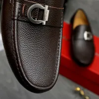 Cheap Salvatore Ferragamo Leather Shoes For Men #1407790 Replica Wholesale [$82.00 USD] [ITEM#1407790] on Replica Salvatore Ferragamo Leather Shoes