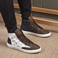 Cheap Louis Vuitton High Tops Shoes For Men #1408219 Replica Wholesale [$85.00 USD] [ITEM#1408219] on Replica Louis Vuitton High Tops Shoes