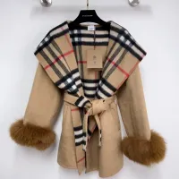 Cheap Burberry Coats Long Sleeved For Women #1408328 Replica Wholesale [$172.00 USD] [ITEM#1408328] on Replica Burberry Coats