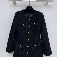 Cheap Chanel Coats Long Sleeved For Women #1408332 Replica Wholesale [$118.00 USD] [ITEM#1408332] on Replica Chanel Coats