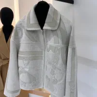 Cheap Hermes Jackets Long Sleeved For Women #1408335 Replica Wholesale [$393.39 USD] [ITEM#1408335] on Replica Hermes Jackets