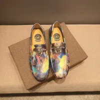 Cheap Versace Leather Shoes For Men #1408363 Replica Wholesale [$76.00 USD] [ITEM#1408363] on Replica Versace Leather Shoes