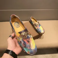 Cheap Versace Leather Shoes For Men #1408363 Replica Wholesale [$76.00 USD] [ITEM#1408363] on Replica Versace Leather Shoes