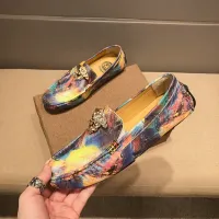 Cheap Versace Leather Shoes For Men #1408363 Replica Wholesale [$76.00 USD] [ITEM#1408363] on Replica Versace Leather Shoes