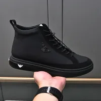 Cheap Armani High Tops Shoes For Men #1408400 Replica Wholesale [$82.00 USD] [ITEM#1408400] on Replica Armani High Tops Shoes