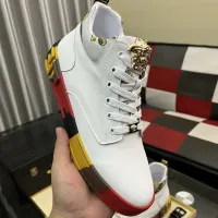 Cheap Versace High Tops Shoes For Men #1408405 Replica Wholesale [$82.00 USD] [ITEM#1408405] on Replica Versace High Tops Shoes