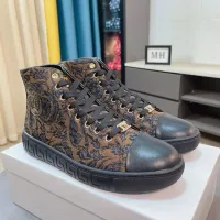 Cheap Versace High Tops Shoes For Men #1408413 Replica Wholesale [$80.00 USD] [ITEM#1408413] on Replica Versace High Tops Shoes