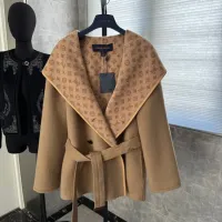 Cheap Louis Vuitton LV Coats Long Sleeved For Women #1408548 Replica Wholesale [$416.53 USD] [ITEM#1408548] on Replica Louis Vuitton LV Coats