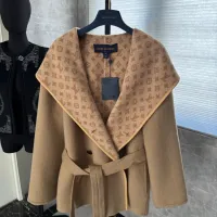 Cheap Louis Vuitton LV Coats Long Sleeved For Women #1408548 Replica Wholesale [$416.53 USD] [ITEM#1408548] on Replica Louis Vuitton LV Coats