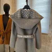 Cheap Louis Vuitton LV Coats Long Sleeved For Women #1408550 Replica Wholesale [$416.53 USD] [ITEM#1408550] on Replica Louis Vuitton LV Coats