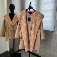 Cheap Louis Vuitton LV Coats Long Sleeved For Women #1408560 Replica Wholesale [$406.61 USD] [ITEM#1408560] on Replica Louis Vuitton LV Coats