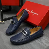Cheap Salvatore Ferragamo Leather Shoes For Men #1408681 Replica Wholesale [$82.00 USD] [ITEM#1408681] on Replica Salvatore Ferragamo Leather Shoes