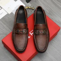 Cheap Salvatore Ferragamo Leather Shoes For Men #1408683 Replica Wholesale [$85.00 USD] [ITEM#1408683] on Replica Salvatore Ferragamo Leather Shoes