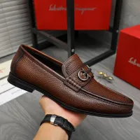 Cheap Salvatore Ferragamo Leather Shoes For Men #1408683 Replica Wholesale [$85.00 USD] [ITEM#1408683] on Replica Salvatore Ferragamo Leather Shoes