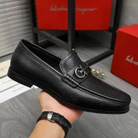 Cheap Salvatore Ferragamo Leather Shoes For Men #1408684 Replica Wholesale [$85.00 USD] [ITEM#1408684] on Replica Salvatore Ferragamo Leather Shoes