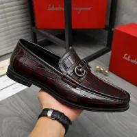 Cheap Salvatore Ferragamo Leather Shoes For Men #1408685 Replica Wholesale [$85.00 USD] [ITEM#1408685] on Replica Salvatore Ferragamo Leather Shoes