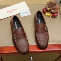 Cheap Salvatore Ferragamo Leather Shoes For Men #1408689 Replica Wholesale [$88.00 USD] [ITEM#1408689] on Replica Salvatore Ferragamo Leather Shoes