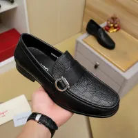 Cheap Salvatore Ferragamo Leather Shoes For Men #1408690 Replica Wholesale [$88.00 USD] [ITEM#1408690] on Replica Salvatore Ferragamo Leather Shoes