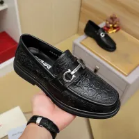 Cheap Salvatore Ferragamo Leather Shoes For Men #1408691 Replica Wholesale [$88.00 USD] [ITEM#1408691] on Replica Salvatore Ferragamo Leather Shoes