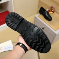 Cheap Salvatore Ferragamo Leather Shoes For Men #1408696 Replica Wholesale [$88.00 USD] [ITEM#1408696] on Replica Salvatore Ferragamo Leather Shoes