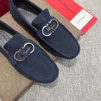 Cheap Salvatore Ferragamo Leather Shoes For Men #1408697 Replica Wholesale [$80.00 USD] [ITEM#1408697] on Replica Salvatore Ferragamo Leather Shoes