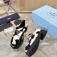 Cheap Prada Leather Shoes For Women #1408715 Replica Wholesale [$100.00 USD] [ITEM#1408715] on Replica Prada Leather Shoes