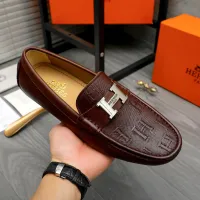 Cheap Hermes Leather Shoes For Men #1408722 Replica Wholesale [$82.00 USD] [ITEM#1408722] on Replica Hermes Leather Shoes
