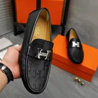Cheap Hermes Leather Shoes For Men #1408723 Replica Wholesale [$82.00 USD] [ITEM#1408723] on Replica Hermes Leather Shoes
