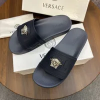 Cheap Versace Slippers For Men #1408793 Replica Wholesale [$48.00 USD] [ITEM#1408793] on Replica Versace Slippers