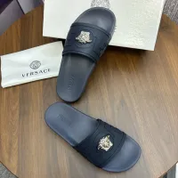 Cheap Versace Slippers For Men #1408793 Replica Wholesale [$48.00 USD] [ITEM#1408793] on Replica Versace Slippers