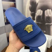 Cheap Versace Slippers For Men #1408801 Replica Wholesale [$48.00 USD] [ITEM#1408801] on Replica Versace Slippers