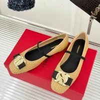 Cheap Salvatore Ferragamo Flat Shoes For Women #1408915 Replica Wholesale [$102.00 USD] [ITEM#1408915] on Replica Salvatore Ferragamo Flat Shoes