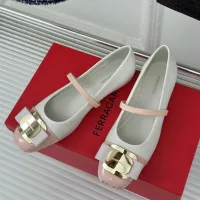 Cheap Salvatore Ferragamo Flat Shoes For Women #1408916 Replica Wholesale [$105.00 USD] [ITEM#1408916] on Replica Salvatore Ferragamo Flat Shoes