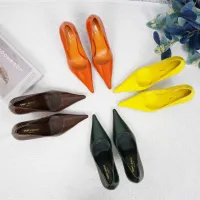 Cheap Yves Saint Laurent YSL High-Heeled Shoes For Women #1409126 Replica Wholesale [$105.00 USD] [ITEM#1409126] on Replica Yves Saint Laurent YSL High-Heeled Shoes