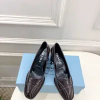 Cheap Prada High-heeled Shoes For Women #1409238 Replica Wholesale [$125.00 USD] [ITEM#1409238] on Replica Prada High-heeled Shoes