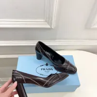 Cheap Prada High-heeled Shoes For Women #1409238 Replica Wholesale [$125.00 USD] [ITEM#1409238] on Replica Prada High-heeled Shoes