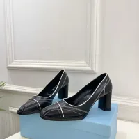 Cheap Prada High-heeled Shoes For Women #1409239 Replica Wholesale [$125.00 USD] [ITEM#1409239] on Replica Prada High-heeled Shoes
