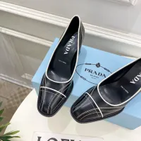 Cheap Prada High-heeled Shoes For Women #1409239 Replica Wholesale [$125.00 USD] [ITEM#1409239] on Replica Prada High-heeled Shoes