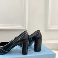 Cheap Prada High-heeled Shoes For Women #1409239 Replica Wholesale [$125.00 USD] [ITEM#1409239] on Replica Prada High-heeled Shoes