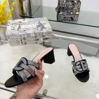 Cheap Christian Dior Slippers For Women #1409337 Replica Wholesale [$88.00 USD] [ITEM#1409337] on Replica Christian Dior Slippers