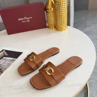 Cheap Salvatore Ferragamo Slippers For Women #1409345 Replica Wholesale [$82.00 USD] [ITEM#1409345] on Replica Salvatore Ferragamo Slippers