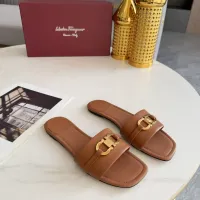 Cheap Salvatore Ferragamo Slippers For Women #1409345 Replica Wholesale [$82.00 USD] [ITEM#1409345] on Replica Salvatore Ferragamo Slippers