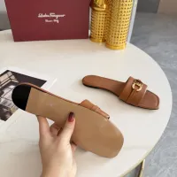 Cheap Salvatore Ferragamo Slippers For Women #1409345 Replica Wholesale [$82.00 USD] [ITEM#1409345] on Replica Salvatore Ferragamo Slippers