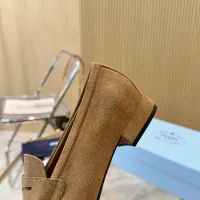 Cheap Prada Leather Shoes For Women #1409384 Replica Wholesale [$102.00 USD] [ITEM#1409384] on Replica Prada Leather Shoes