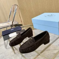 Cheap Prada Leather Shoes For Women #1409386 Replica Wholesale [$102.00 USD] [ITEM#1409386] on Replica Prada Leather Shoes