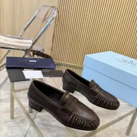 Cheap Prada Leather Shoes For Women #1409388 Replica Wholesale [$102.00 USD] [ITEM#1409388] on Replica Prada Leather Shoes