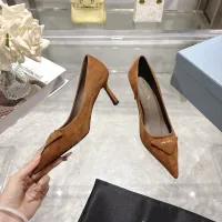 Cheap Prada High-heeled Shoes For Women #1409410 Replica Wholesale [$108.00 USD] [ITEM#1409410] on Replica Prada High-heeled Shoes