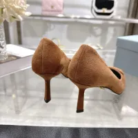 Cheap Prada High-heeled Shoes For Women #1409410 Replica Wholesale [$108.00 USD] [ITEM#1409410] on Replica Prada High-heeled Shoes