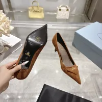 Cheap Prada High-heeled Shoes For Women #1409410 Replica Wholesale [$108.00 USD] [ITEM#1409410] on Replica Prada High-heeled Shoes