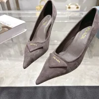 Cheap Prada High-heeled Shoes For Women #1409412 Replica Wholesale [$108.00 USD] [ITEM#1409412] on Replica Prada High-heeled Shoes